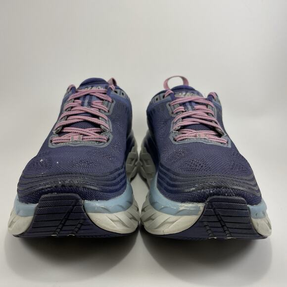 Hoka One One Bondi 6 Running Shoes Womens Size 9 Purple Athletic Sneaker - Picture 2 of 10